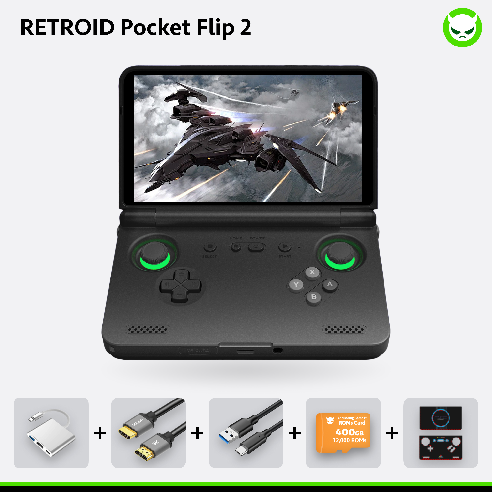 Retroid Pocket Flip 2 | Full Pre-configured🚩Pre-order🚩(Pre-order shipping starts in 10th, June)🚩