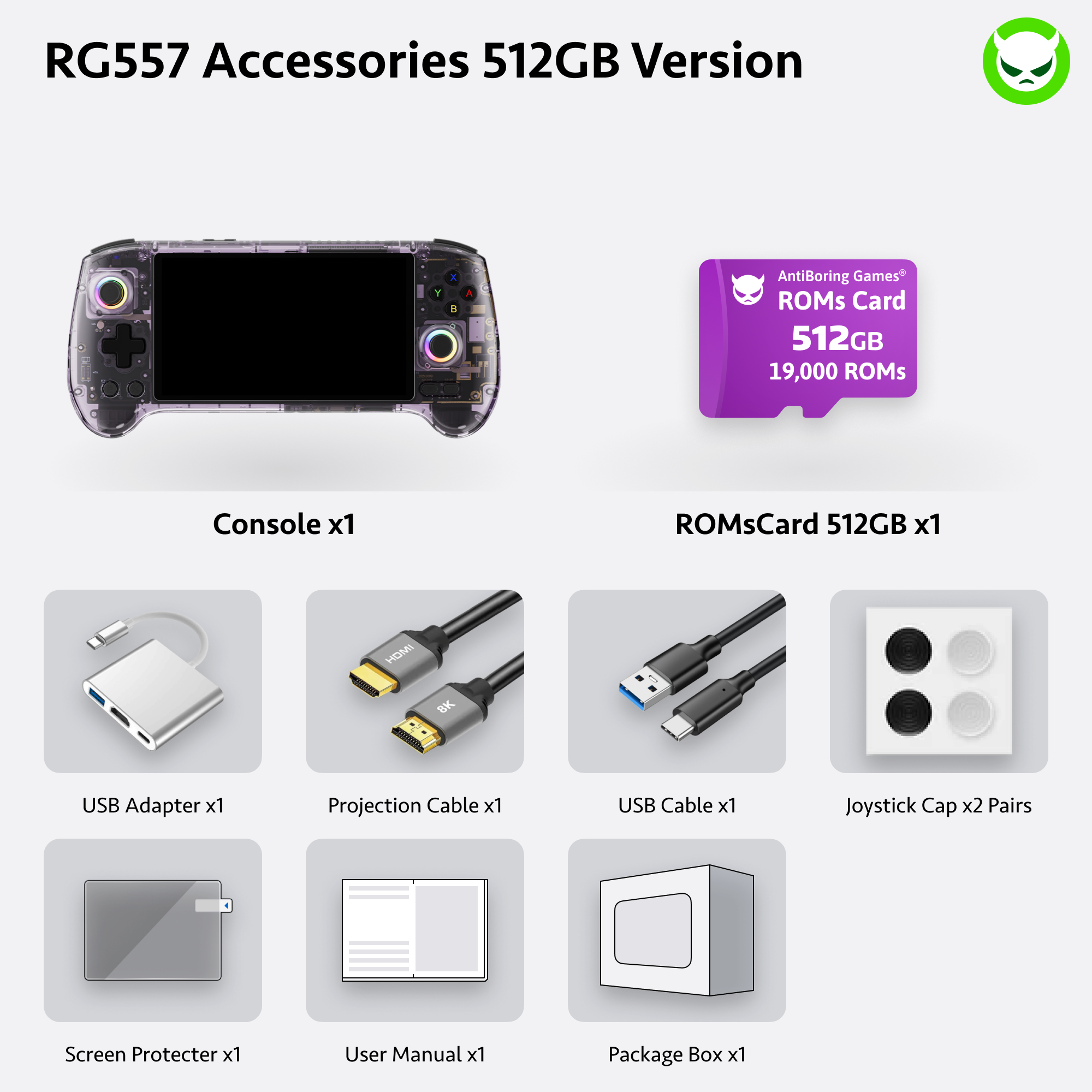Anbernic RG 557 Handheld sofort spielbereit