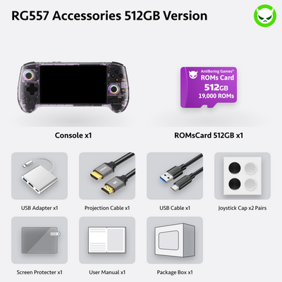 Console portable Anbernic RG 557 prête à jouer