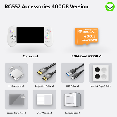 Console portable Anbernic RG 557 prête à jouer